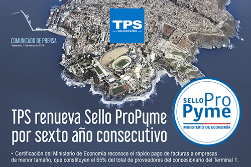 TPS renueva Sello ProPyme por sexto año consecutivo