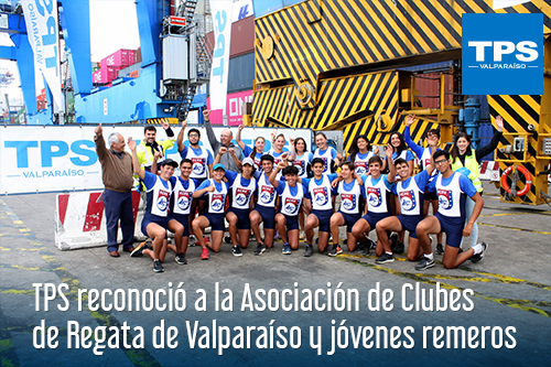 TPS reconoció a la Asociación de Clubes de Regata de Valparaíso y jóvenes remeros