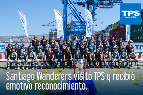 Santiago Wanderers visitó TPS y recibió emotivo reconocimiento