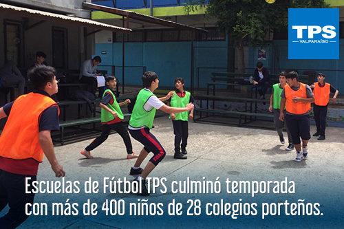 Escuelas de Fútbol TPS culminó temporada con más de 400 niños de 28 colegios porteños